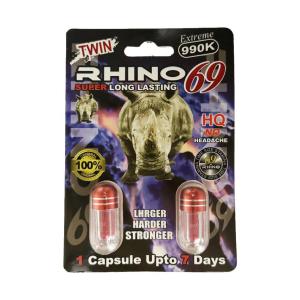 Rhino 69 Extreme 990k Male Enhancement Twin Pill