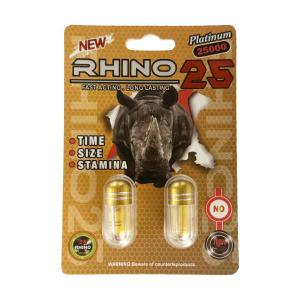 Rhino 69 Platinum 25k Male Enhancement Twin Pill