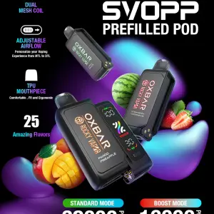 OX BAR POD AND BATTERY - 32000 puffs - 20 nic