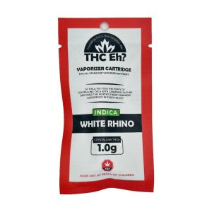 THC EH? THC Vape Cartridges 1000mg - White Rhino (Indica)
